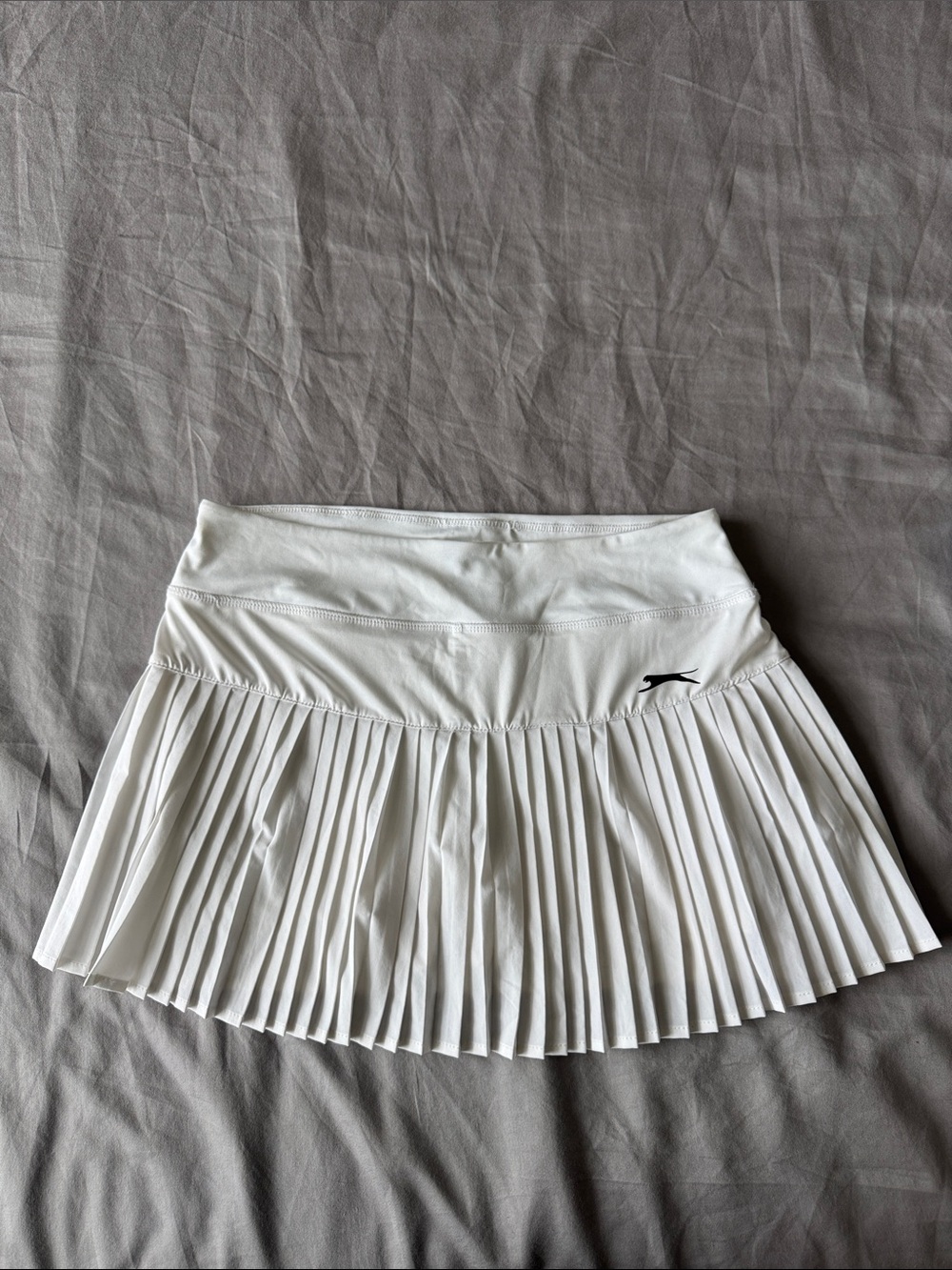 White Pleated Tennis Skirt with Built-In Shorts